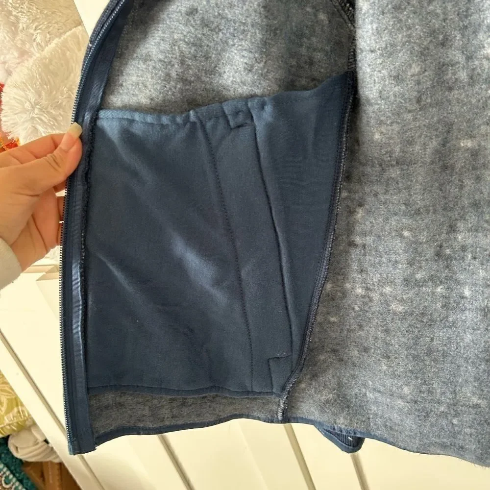 Mammut  Chamuera Hooded Fleece Jacket Wing Teal Hood Navy Thermal Women Size XS - Picture 4 of 5